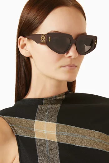 Anagram Geometric Sunglasses in Acetate