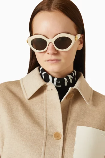 Coil Geometric Sunglasses in Acetate