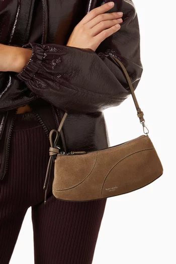 Loop Pochette Bag in Suede