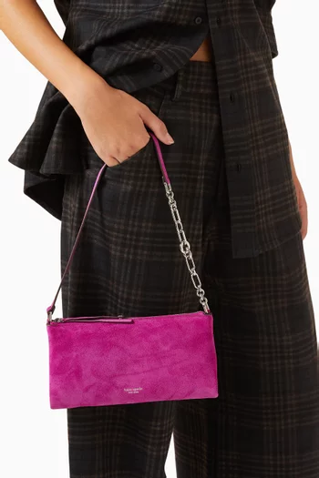 Fling Mini Pouch Bag in Suede