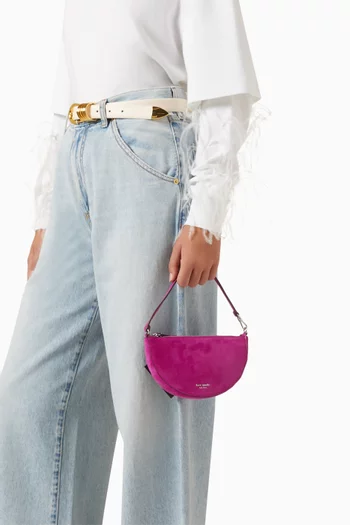 Wink Wristlet Bag in Suede