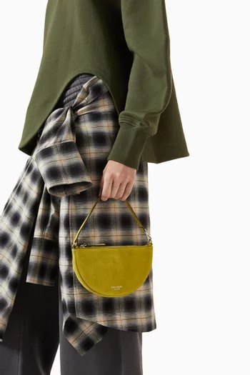 Wink Wristlet Bag in Suede