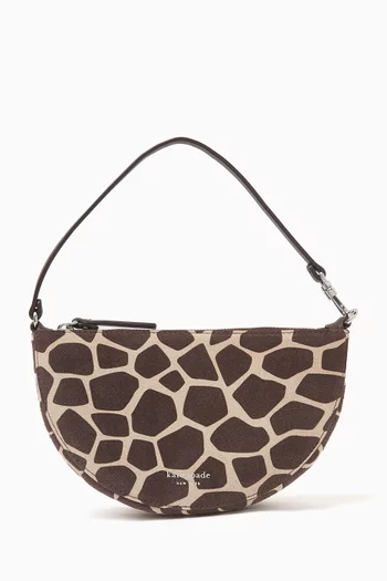 Wink Wristlet Bag in Suede