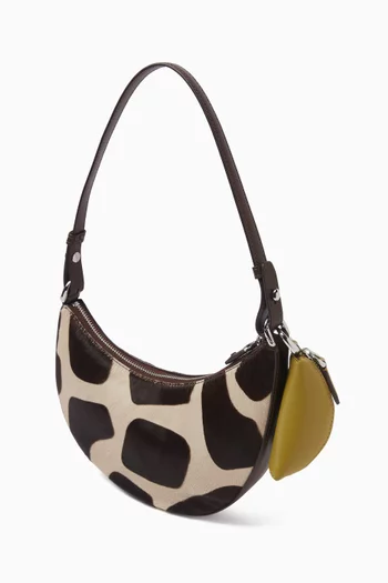 Mini Duo Giraffe Shoulder Bag in Haircalf