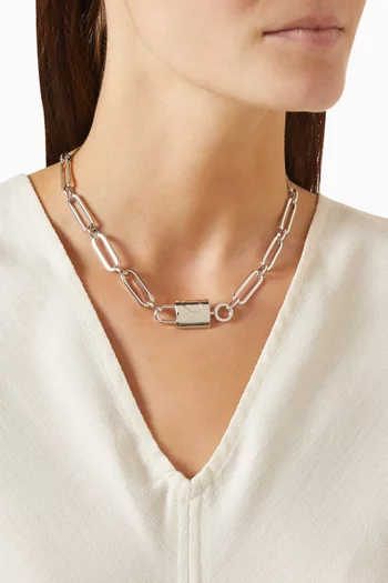 Spade Lock Necklace
