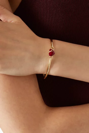Heart & Spade Enamel Bangle