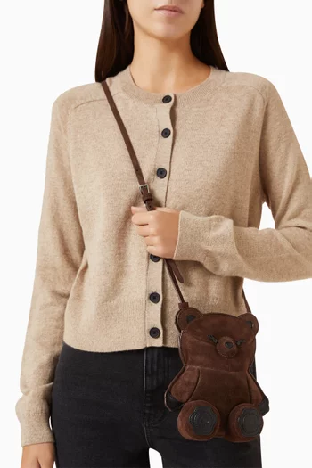 Mini Monsters Teddi Crossbody Bag in Suede