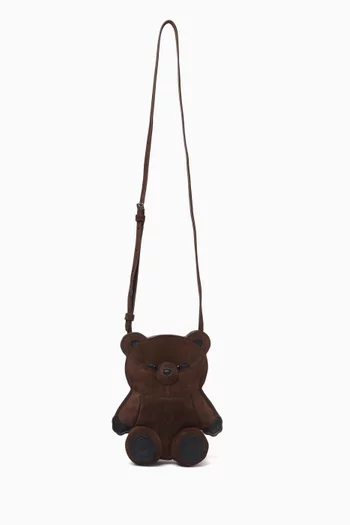 Mini Monsters Teddi Crossbody Bag in Suede