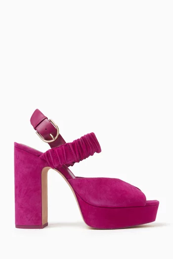 Sylvie 120 Platform Sandals in Suede