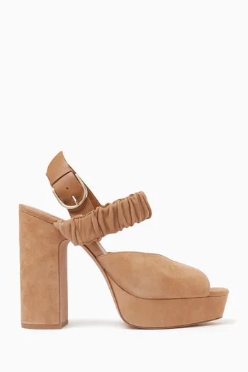 Sylvie 120 Platform Sandals in Suede