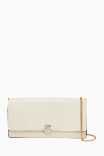 Deco Chain Wallet Bag in Leather
