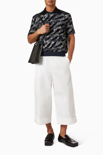 Textured Polo T-shirt in Knit