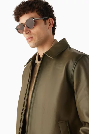 B.zero 1 Round Sunglasses in Acetate