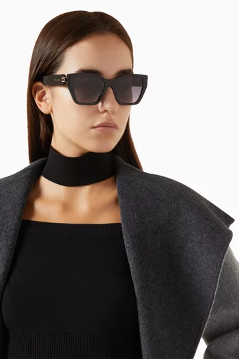 B.Zero1 Cat-eye Sunglasses in Acetate