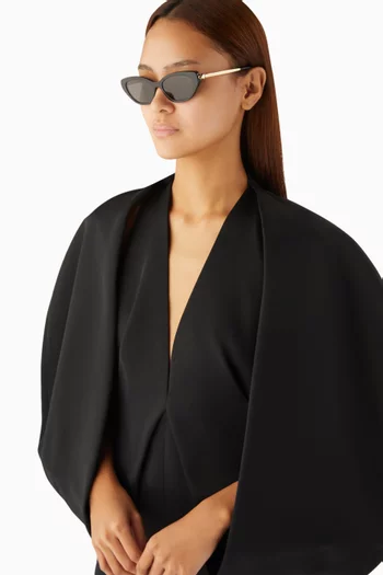 Serpenti Forever Cat-eye Sunglasses in Acetate