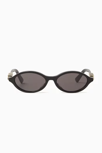 DiorTreasure R1I Oval Sunglasses in Acetate