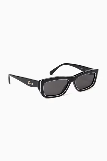 Dior Pop S1I Rectangular Sunglasses in Acetate