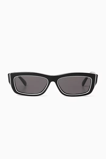 Dior Pop S1I Rectangular Sunglasses in Acetate