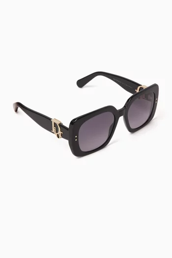 Dior Oblique S1I Square Sunglasses in Acetate