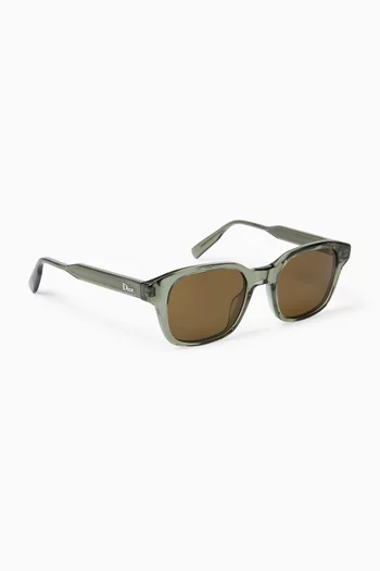 DioRibbon S1I Square Sunglasses in Acetate