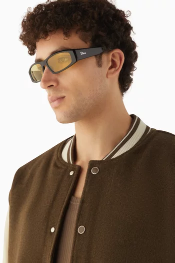 DiorSymbol S1I Rectangle Sunglasses in Acetate