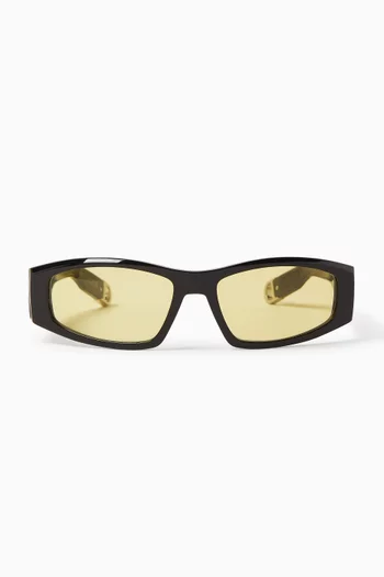 DiorSymbol S1I Rectangle Sunglasses in Acetate
