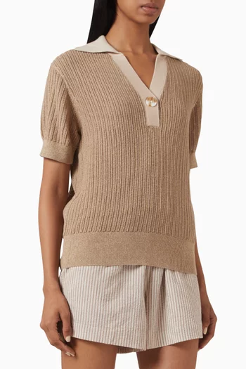 Perrine Knit Polo in Cotton