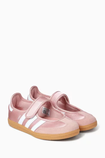 Samba Jane Flats in Textile & Leather