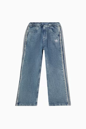 Firebird Loose Trackpants in Denim