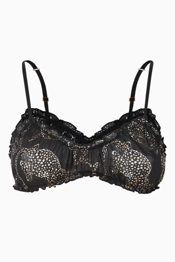 Jaguar-print Bralette