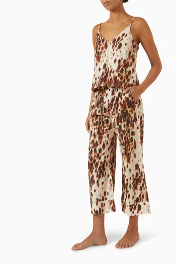 Cami Top & Pants PJ Set in Organic Cotton Voile