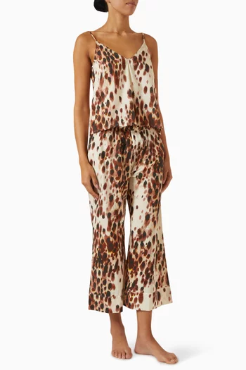 Cami Top & Pants PJ Set in Organic Cotton Voile