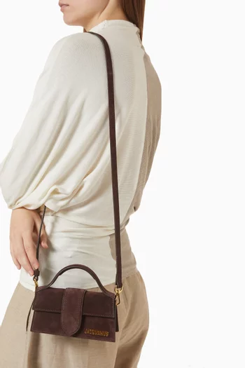 Le Bambino Mini Tote Bag in Suede