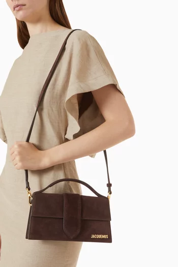 Le Grand Bambino Medium Tote Bag in Suede