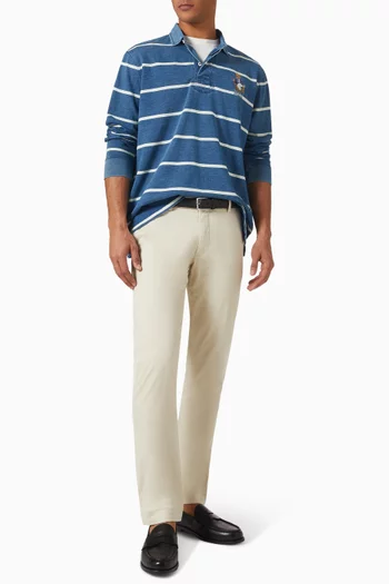 Striped Rugby Sweatshirt in Fleece