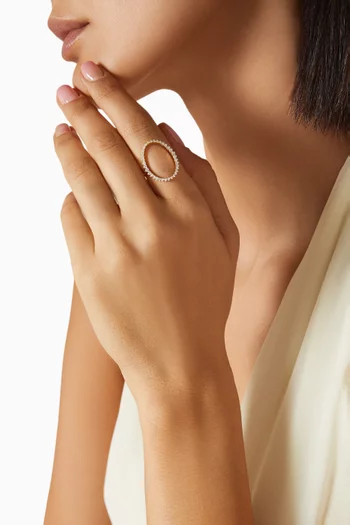 Round Diamond Huggie Charm on Diamond Mini Huggie Single Earring in 14kt Yellow Gold
