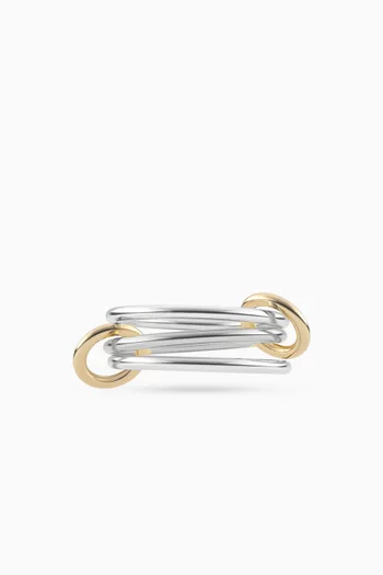 Solarium Ring in Sterling Silver & 18kt Gold