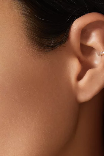 Elara YG Pink Ombré Ear Cuff in 18kt Gold