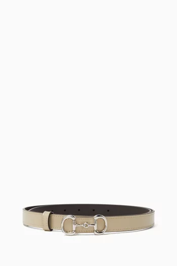 Horsebit Belt in Leather
