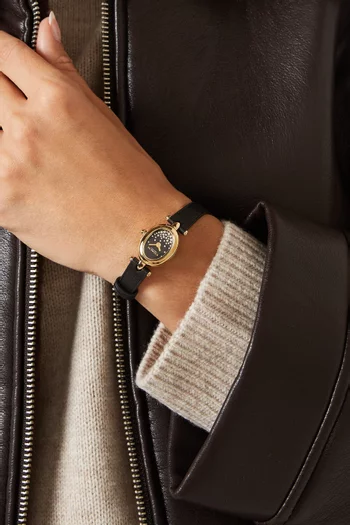 Sammy Quartz Leather Watch, 18mm