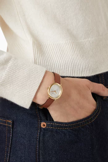Harlow Quartz Leather Watch, 23mm