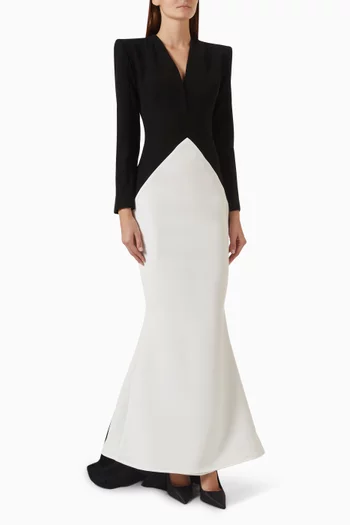 Eclipse V-neck Gown