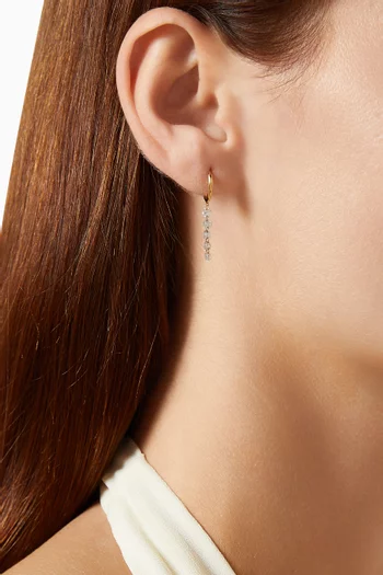 Danaé Five Diamond Single Earring in 18kt Gold
