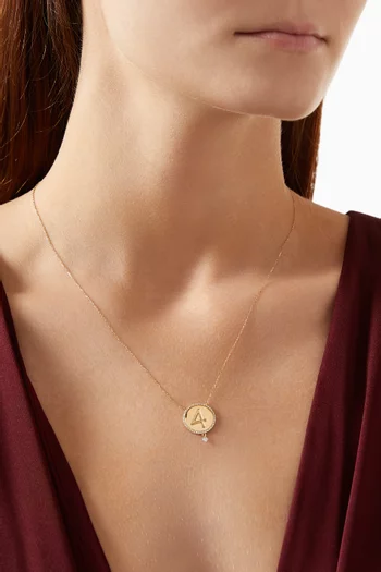 4 Medallion Diamond Necklace in 18kt Gold