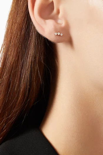 Danaé Trio Diamond Earring in 18kt Gold