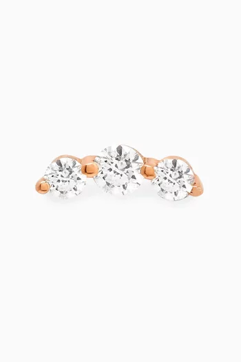 Danaé Trio Diamond Earring in 18kt Gold
