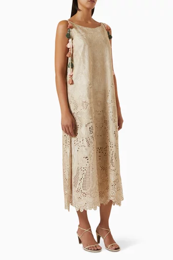 Nysa Midi Dress in Cotton