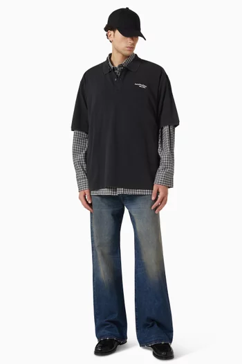 Egnes Washed Polo T-shirt in Cotton