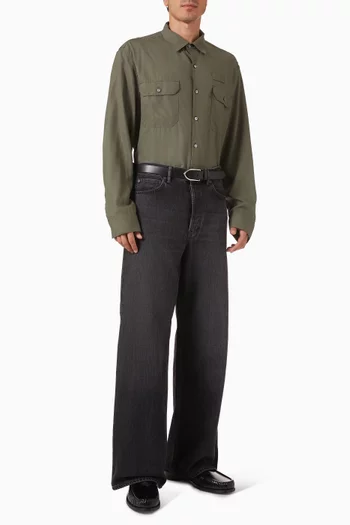 Button-up Shirt in Lyocell