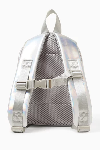 Small Coupette Backpack in Metallic Faux Leather